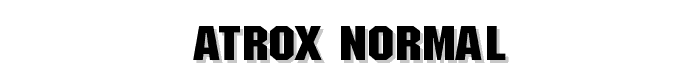 ATROX normal font